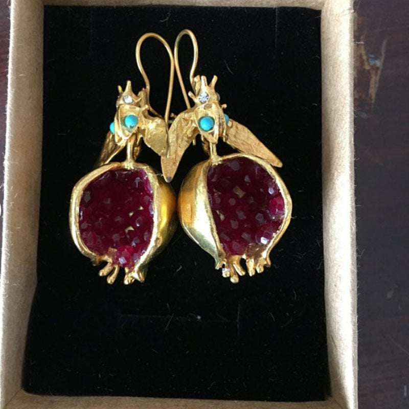 TEEK - Pomegranate Seed Earrings JEWELRY theteekdotcom   