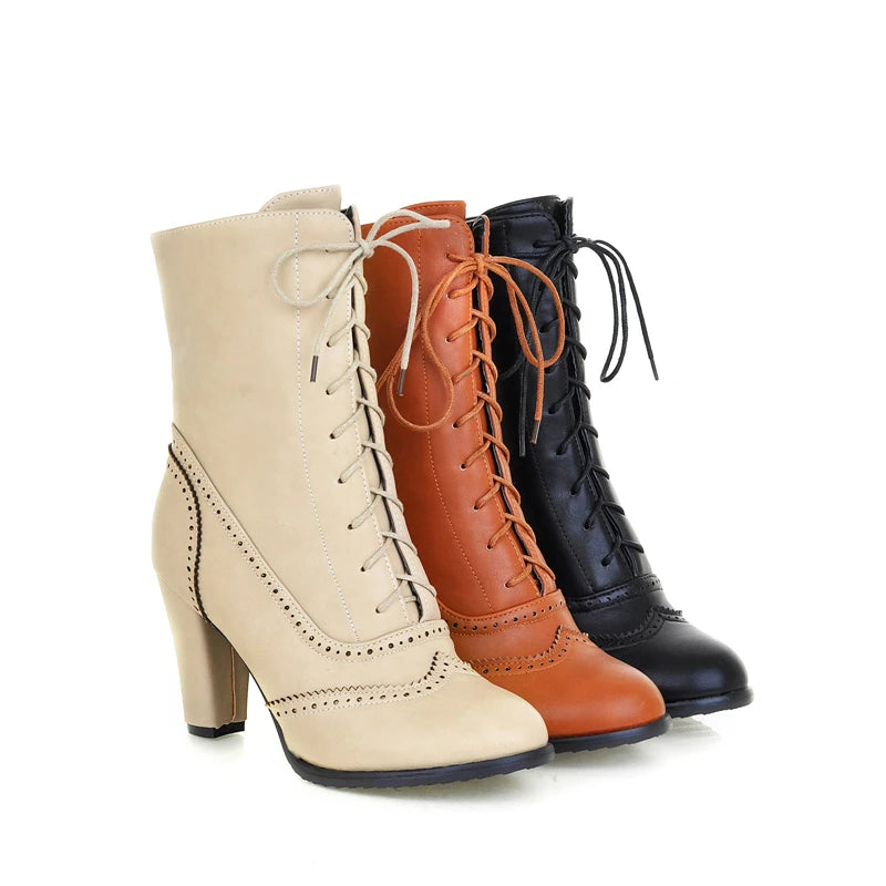 TEEK - British Style Brogue Ankle Boots SHOES theteekdotcom   