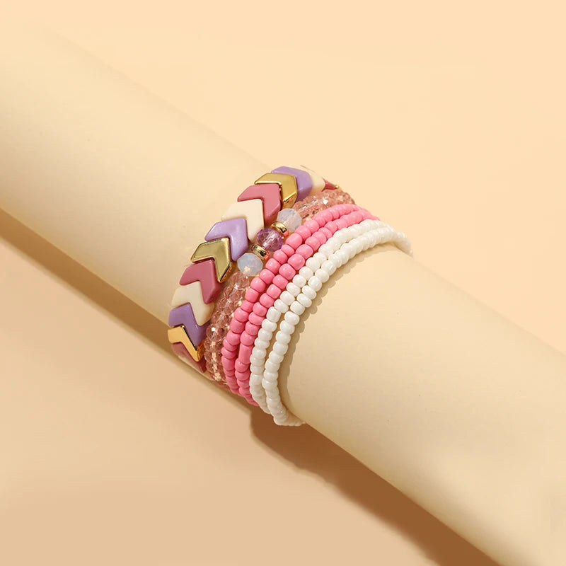 TEEK - Bohemian Multi-Layer Seed Beads Bangles JEWELRY theteekdotcom KR36-15  