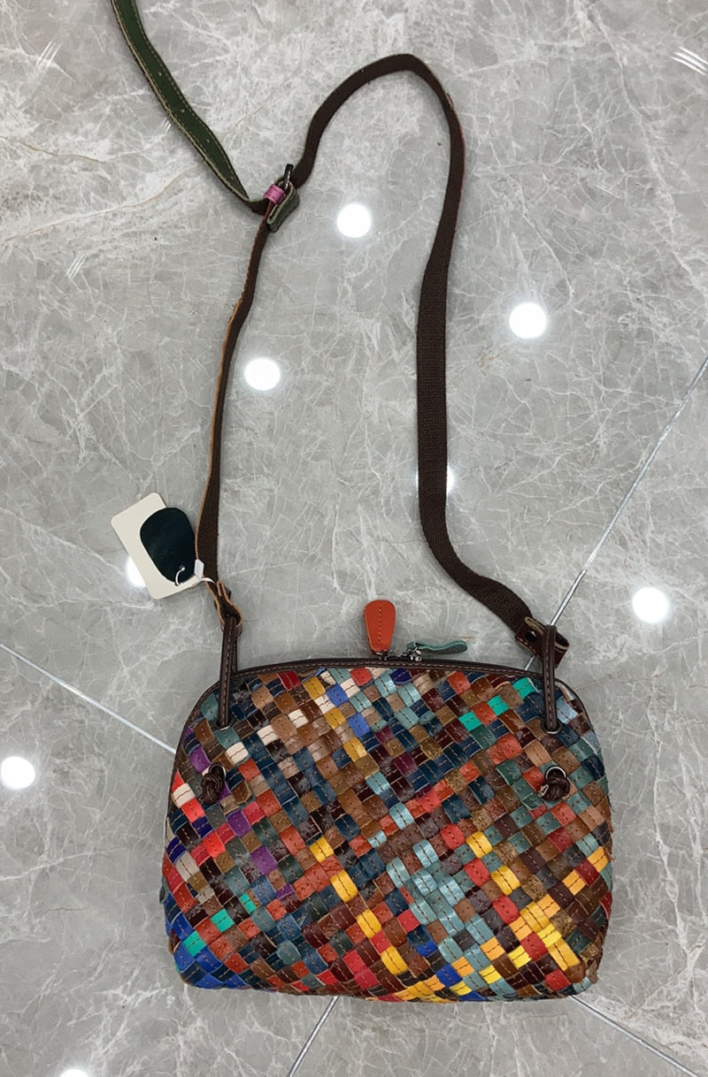 TEEK - Western Weave Handbag BAG theteekdotcom Multi 1 27cm(L)X7cm(W)X20cm 