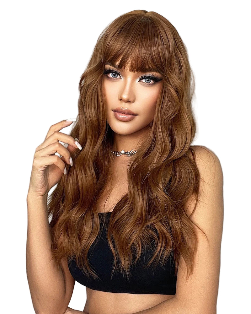 TEEK - Long Wavy Hair With N Without Bang Wig HAIR theteekdotcom 5065 26in