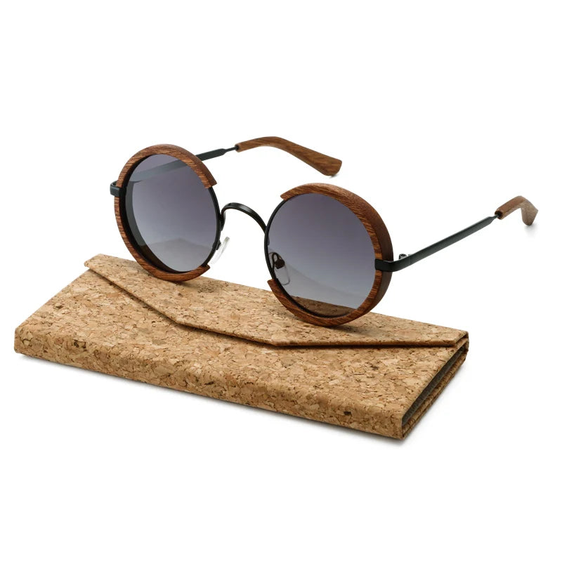 TEEK - Mens Handmade Wooden Polarized Sunglasses EYEGLASSES theteekdotcom Sapele  