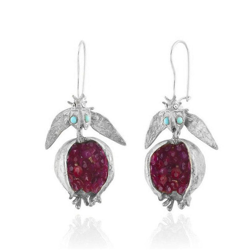 TEEK - Pomegranate Seed Earrings JEWELRY theteekdotcom Silver  