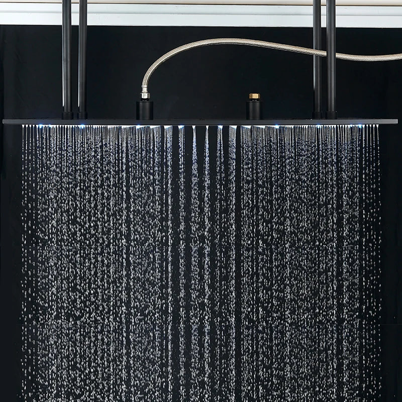 TEEK - Luxury 31.5inx15.7in LED Rainfall Shower Head HOME DECOR theteekdotcom