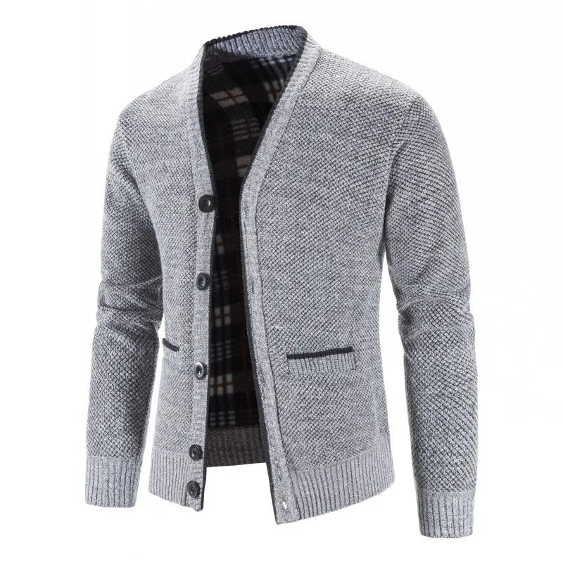 TEEK - Thicker Knitted Cardigan Sweater Coat COAT theteekdotcom light grey US XS | Tag M 