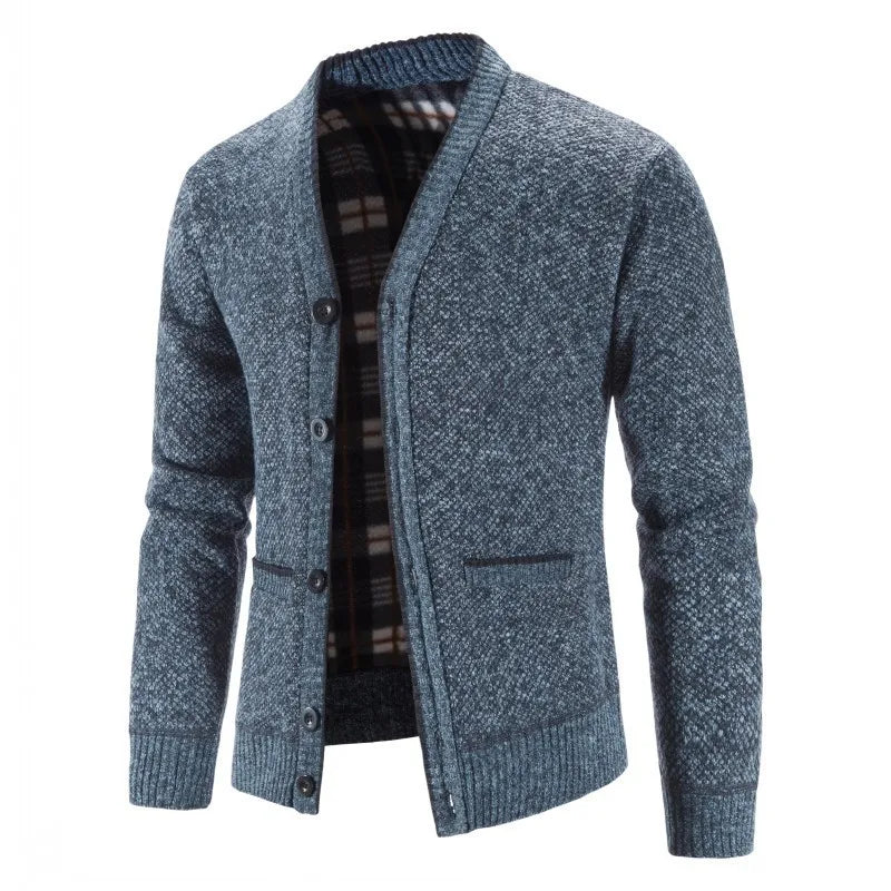 TEEK - Thicker Knitted Cardigan Sweater Coat COAT theteekdotcom blue US XS | Tag M 