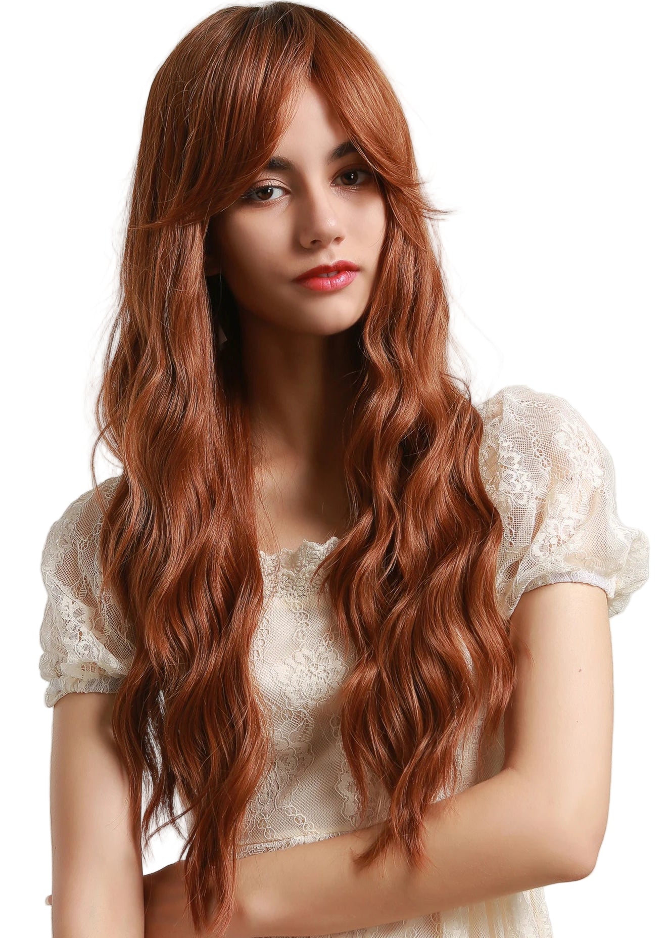 TEEK - Long Wavy Hair With N Without Bang Wig HAIR theteekdotcom 5222 26in