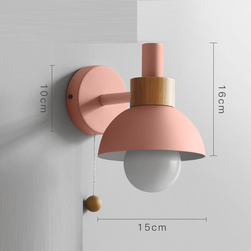 TEEK - Pull Macaroons Wall Lamp HOME DECOR theteekdotcom J-B0030-pink  