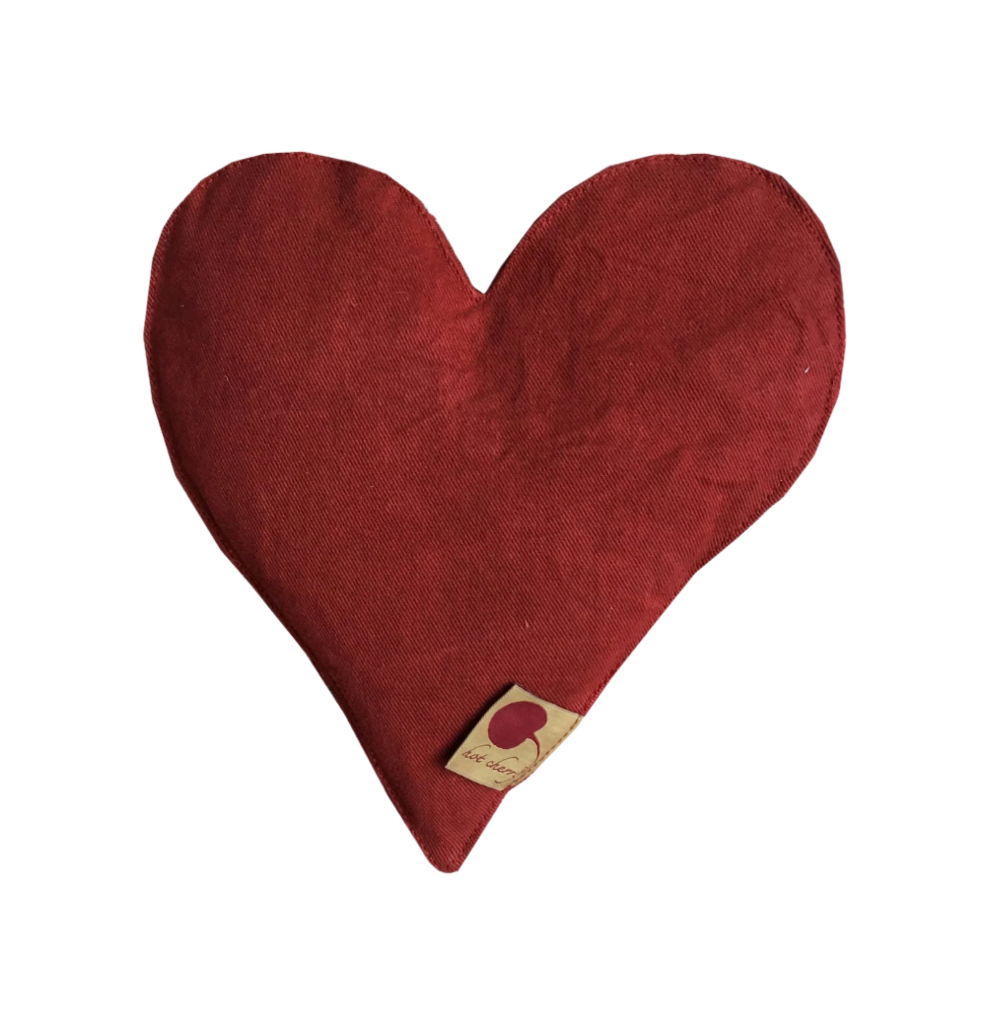 TEEK - Heart-Shaped Hot Cherry Pillow in Red Denim PILLOW TEEK HCP