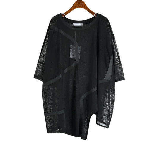 TEEK - Irregular Thin Pullover Goddess Sheer Top TOPS theteekdotcom