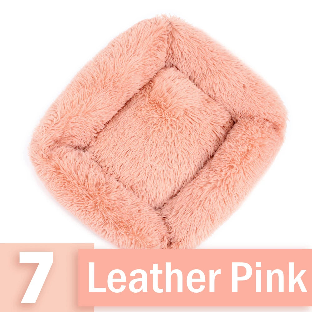 TEEK - Square Cat House Bed PET SUPPLIES theteekdotcom Leather Pink S  43x35x20cm 