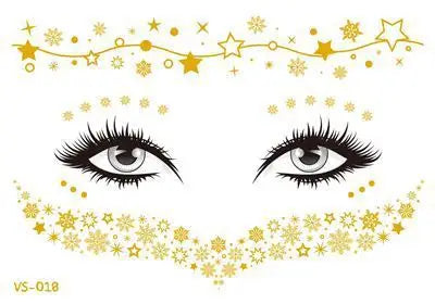 TEEK - Gold Face Waterproof Freckles Temporary Tattoos MAKEUP theteekdotcom TY820