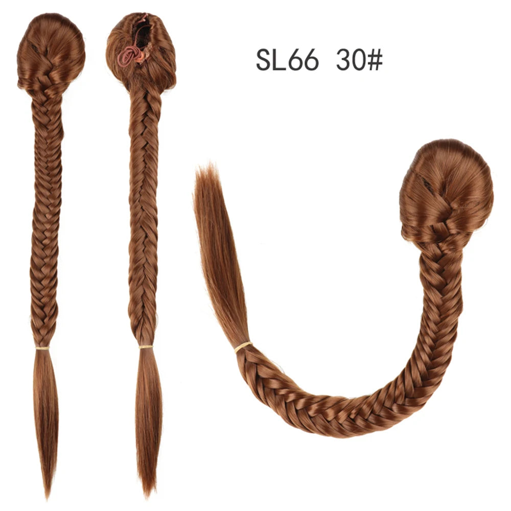 TEEK - 20 Inch Long Braided Synthetic PonytailHair Extension