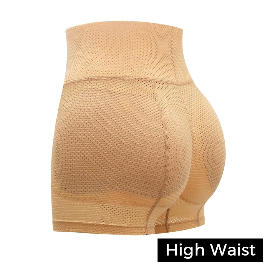 TEEK - Hip Tush Enhancer Padded Panties UNDERWEAR theteekdotcom High Waist-Skin L 
