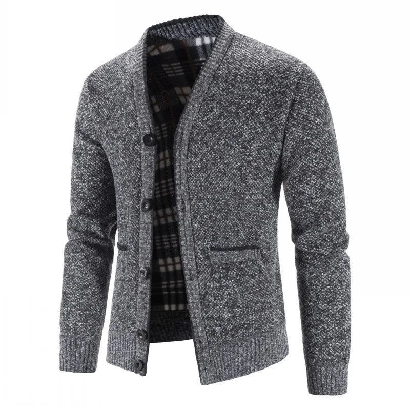 TEEK - Thicker Knitted Cardigan Sweater Coat COAT theteekdotcom dark grey US XS | Tag M 