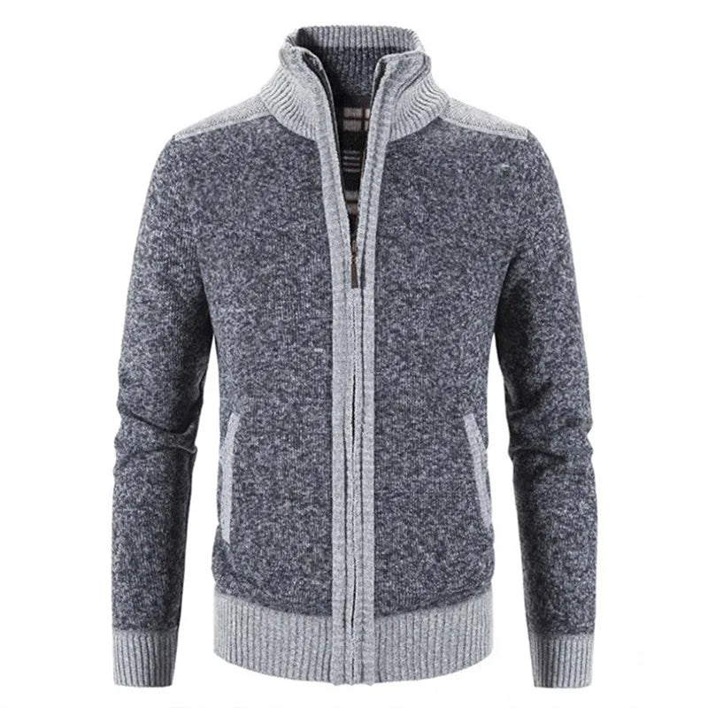 TEEK - Mens Patchwork Knitted Sweater Jacket JACKET theteekdotcom   