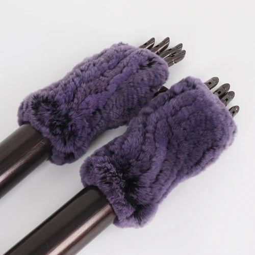 TEEK - Womens Natural Fluff Gloves Fingerless Gloves GLOVES theteekdotcom color 26 20cm 
