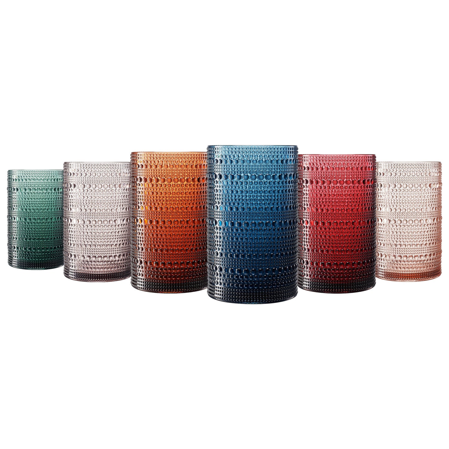 TEEK - Eze Acrylic Highball Hobnail Glassware Set HOME DECOR TEEK KS