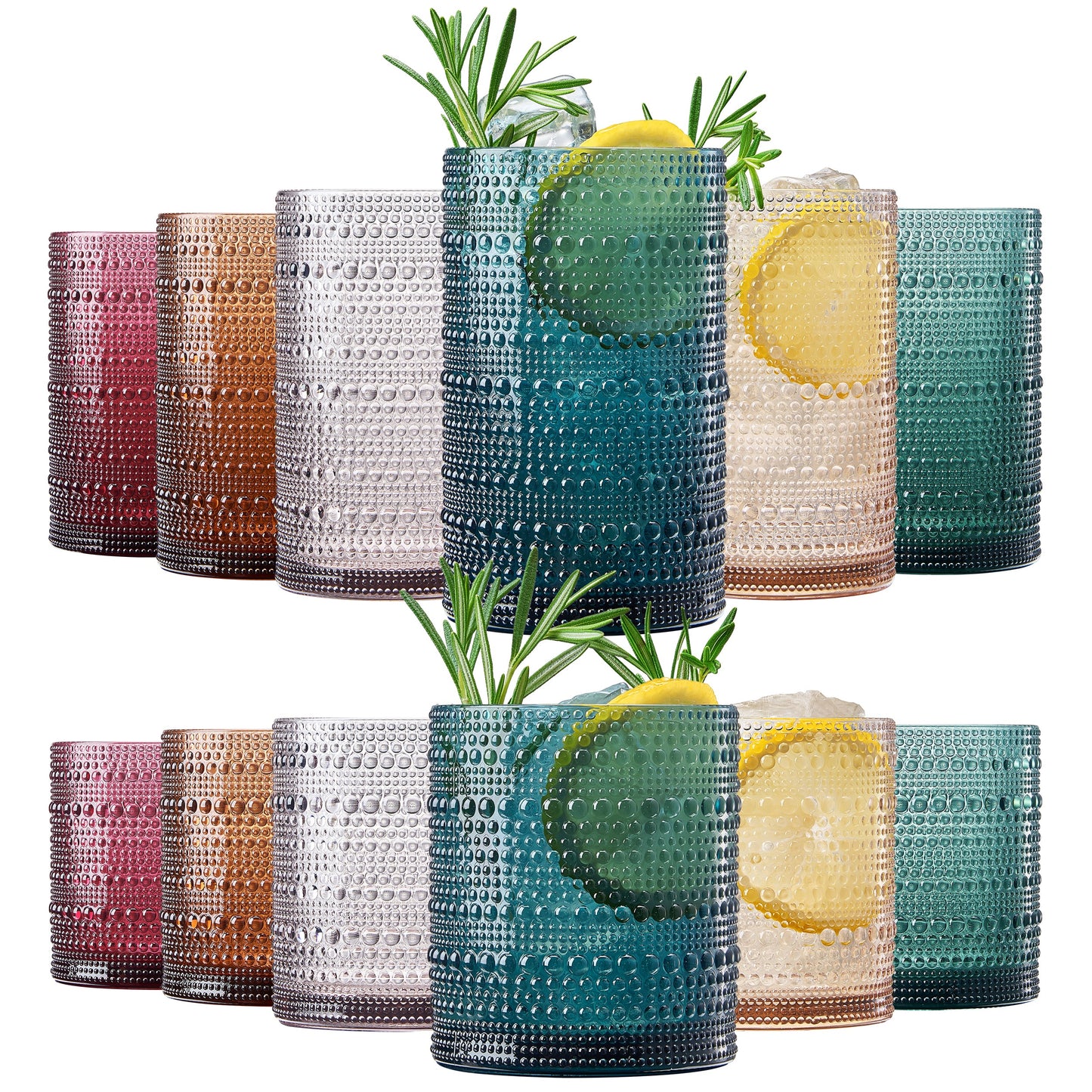 TEEK - Eze Acrylic Hobnail Lowball & Highball Glassware Set HOME DECOR TEEK KS