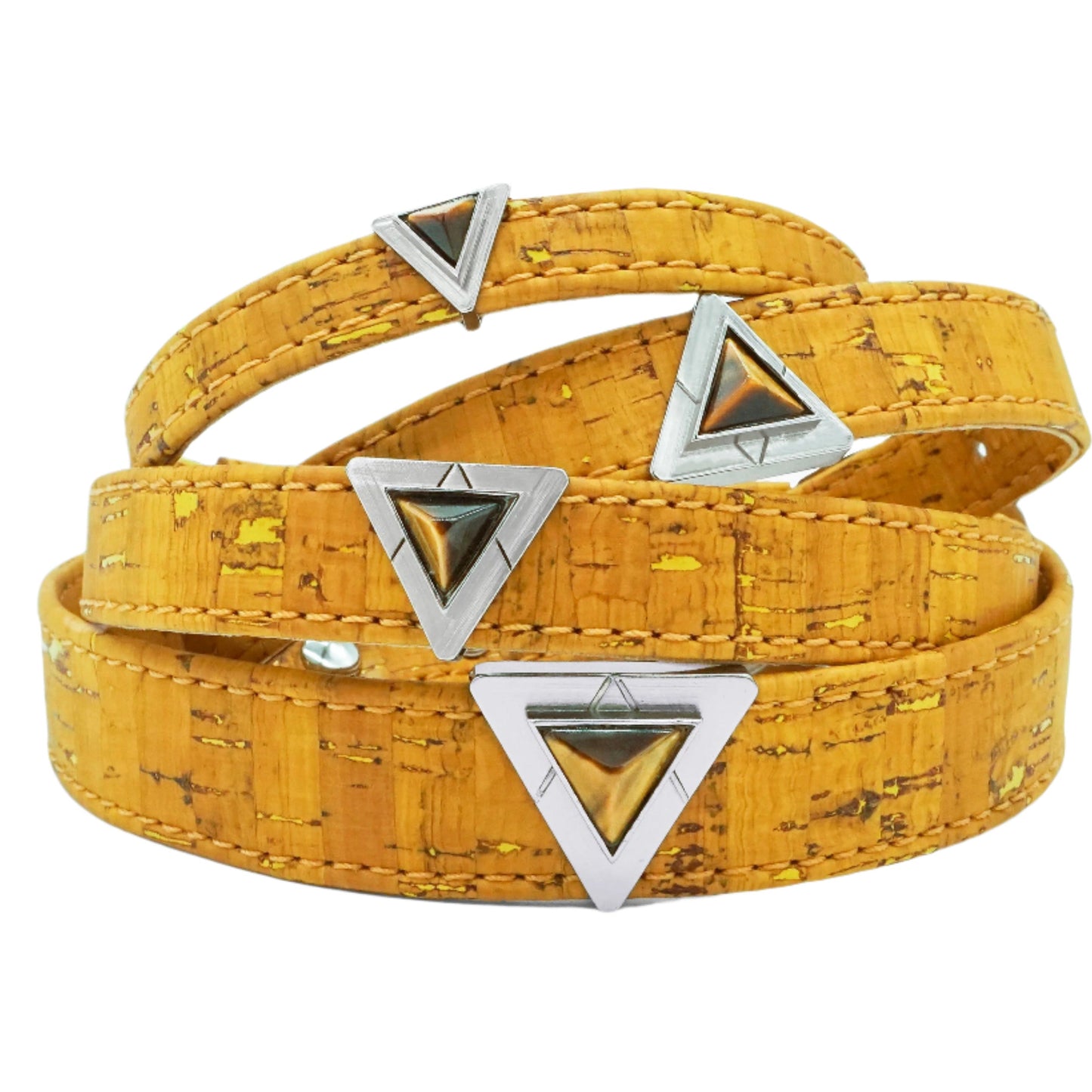 TEEK - Honey Tiger Cork Leather Collar PET SUPPLIES TEEK DIP