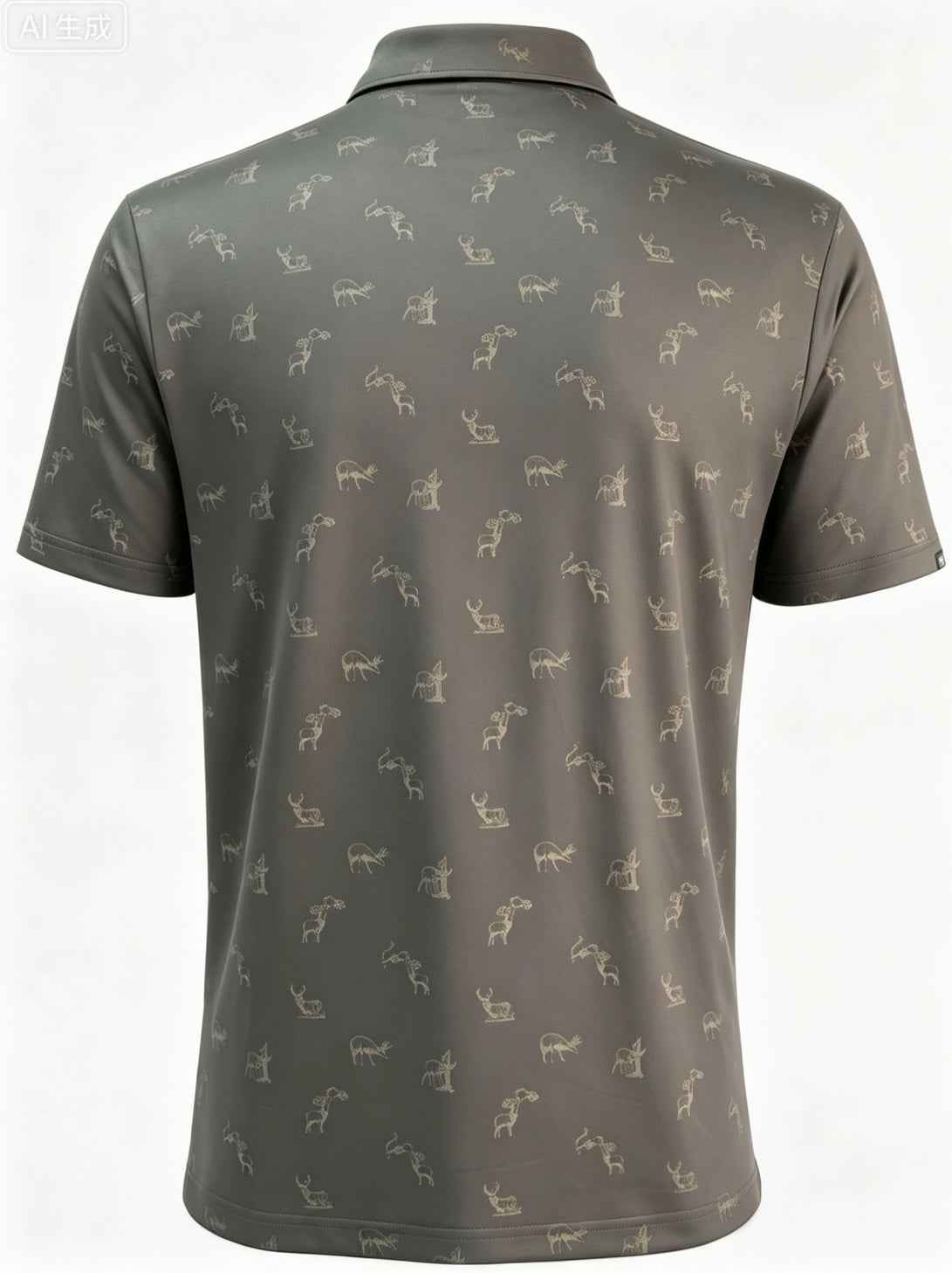 "Get Bucked" Golf Polo - Brown T-Shirt Bow Crew Apparel - Bow Hunting Lifestyle Apparel