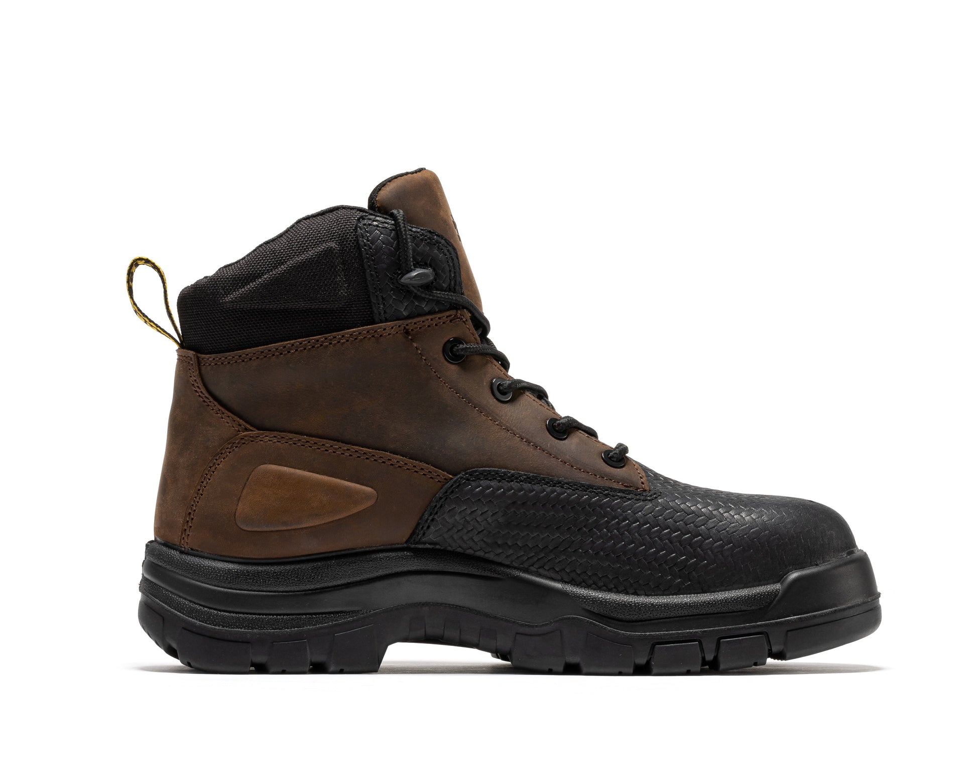 ROCKROOSTER Marfa Brown 6 Inch Waterproof Composite Toe Leather Work Boots CP210 work boots Rock Rooster Footwear Inc