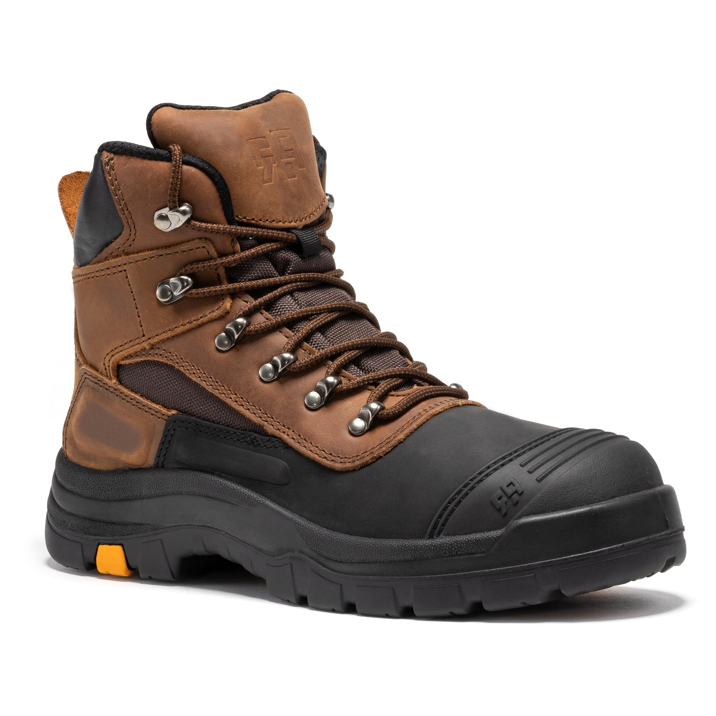 TEEK - ROCKROOSTER Sedona 6 IN Waterproof Steel Toe Leather Work Boots SHOES TEEK RRF EE Wide Matt Smooth Leather Select Size