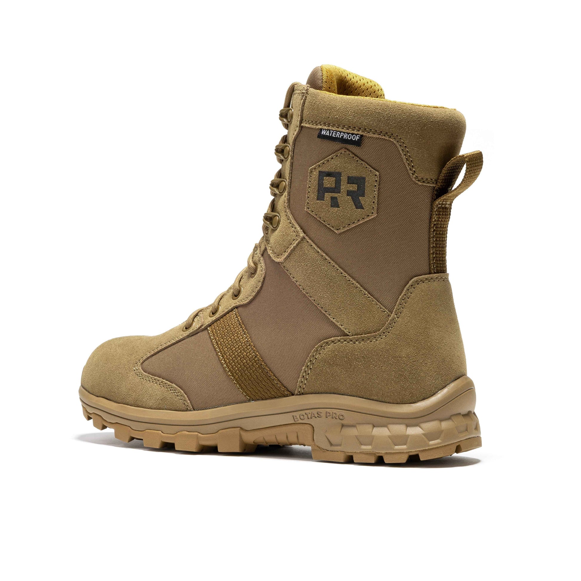 ROCKROOSTER Colmar Coyote 8 inch Suede Leather Waterproof Tactical & Military Boots AB500 Military & Tactical Boots Rock Rooster Footwear Inc