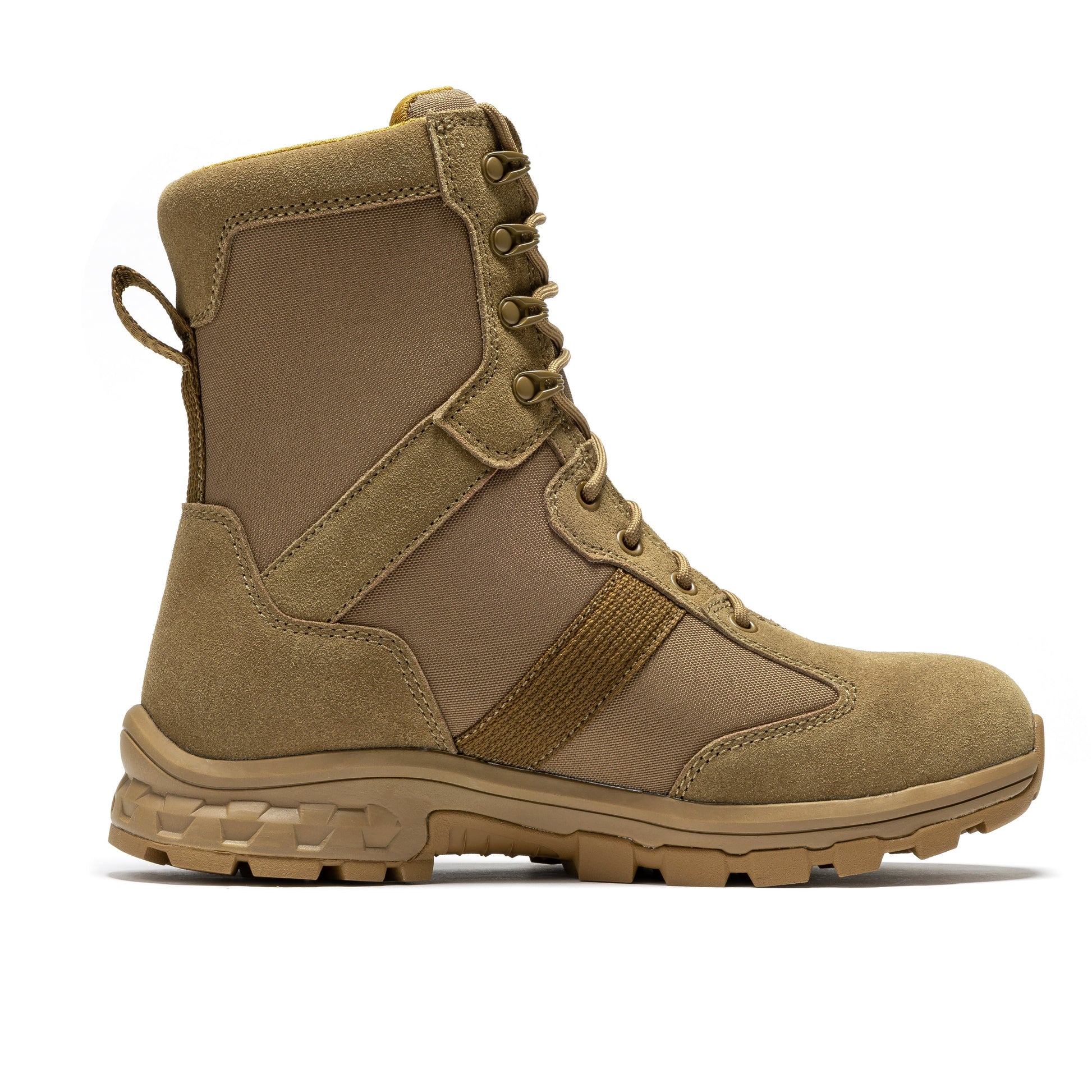 ROCKROOSTER Colmar Coyote 8 inch Suede Leather Waterproof Tactical & Military Boots AB500 Military & Tactical Boots Rock Rooster Footwear Inc