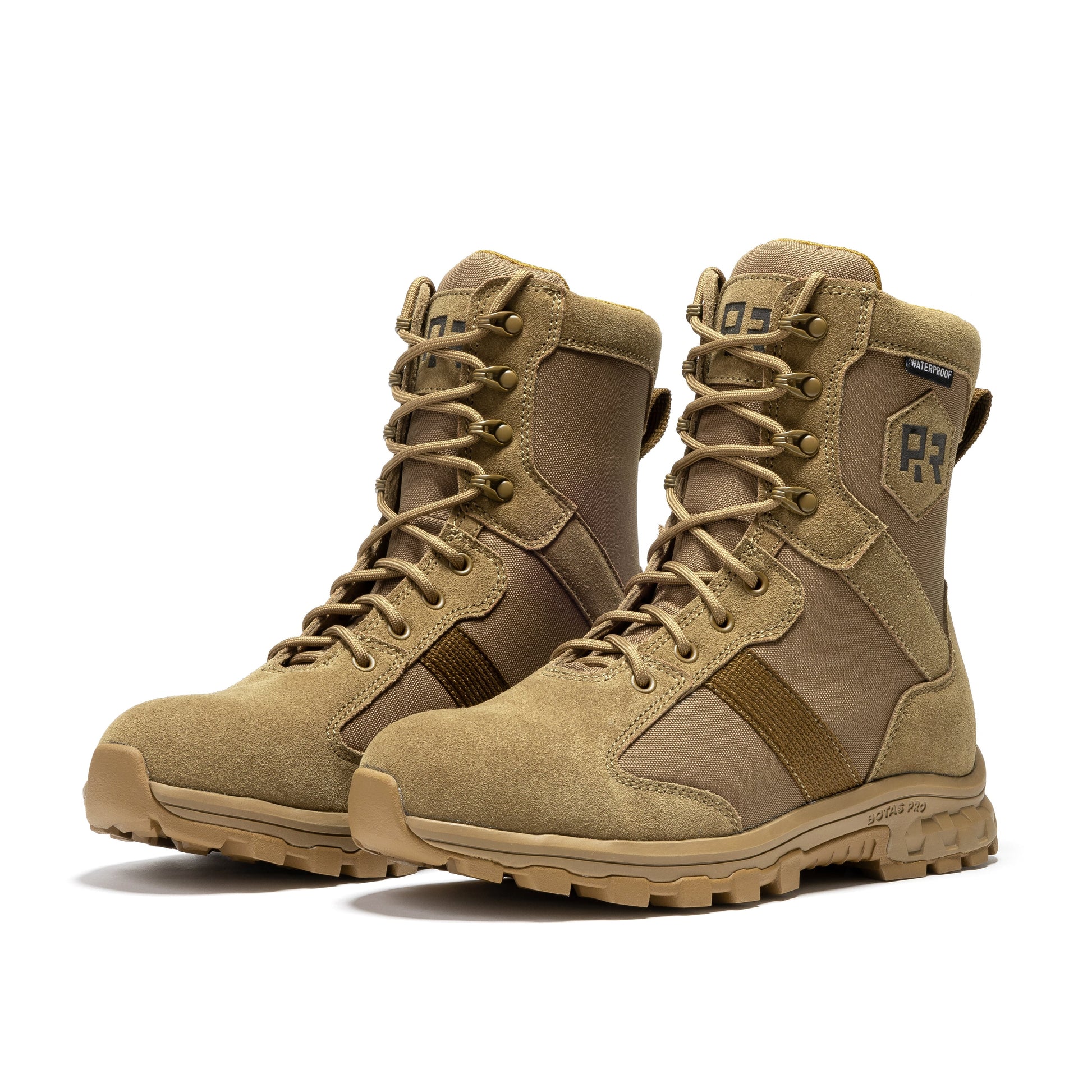 ROCKROOSTER Colmar Coyote 8 inch Suede Leather Waterproof Tactical & Military Boots AB500 Military & Tactical Boots Rock Rooster Footwear Inc