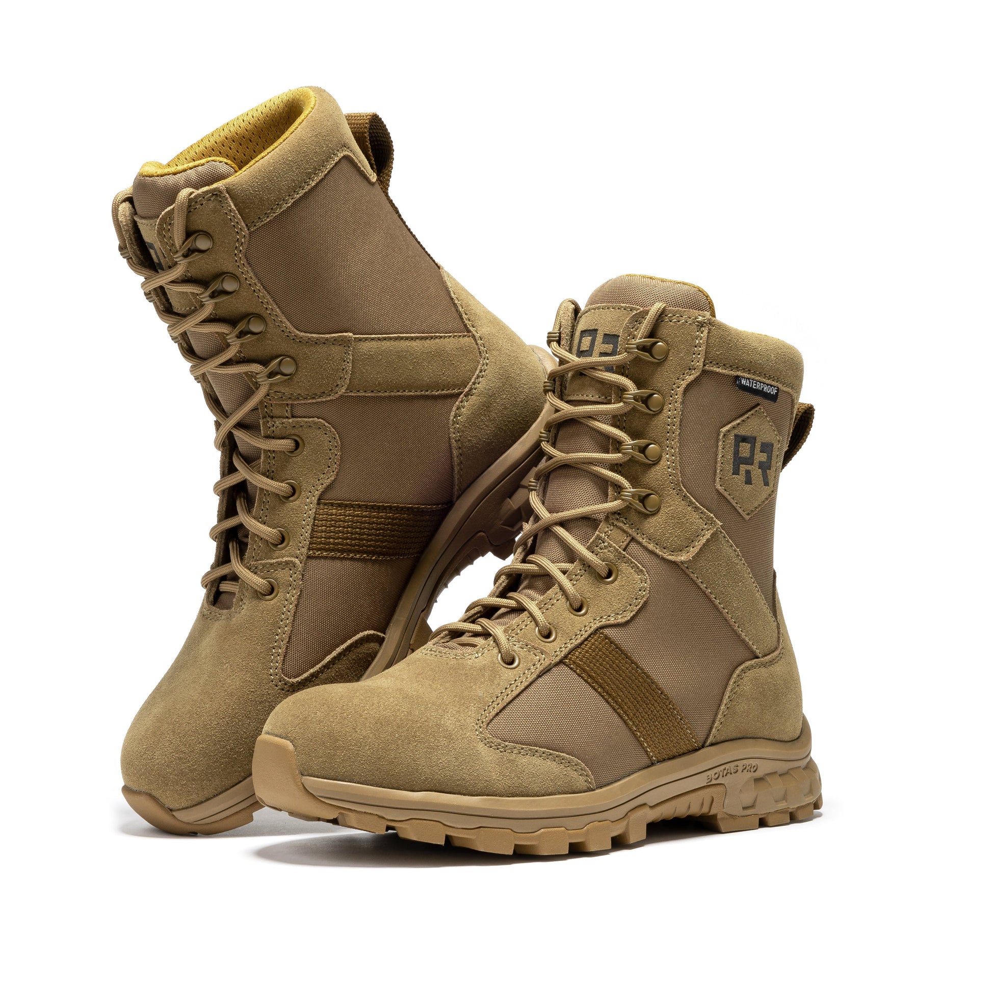 ROCKROOSTER Colmar Coyote 8 inch Suede Leather Waterproof Tactical & Military Boots AB500 Military & Tactical Boots Rock Rooster Footwear Inc