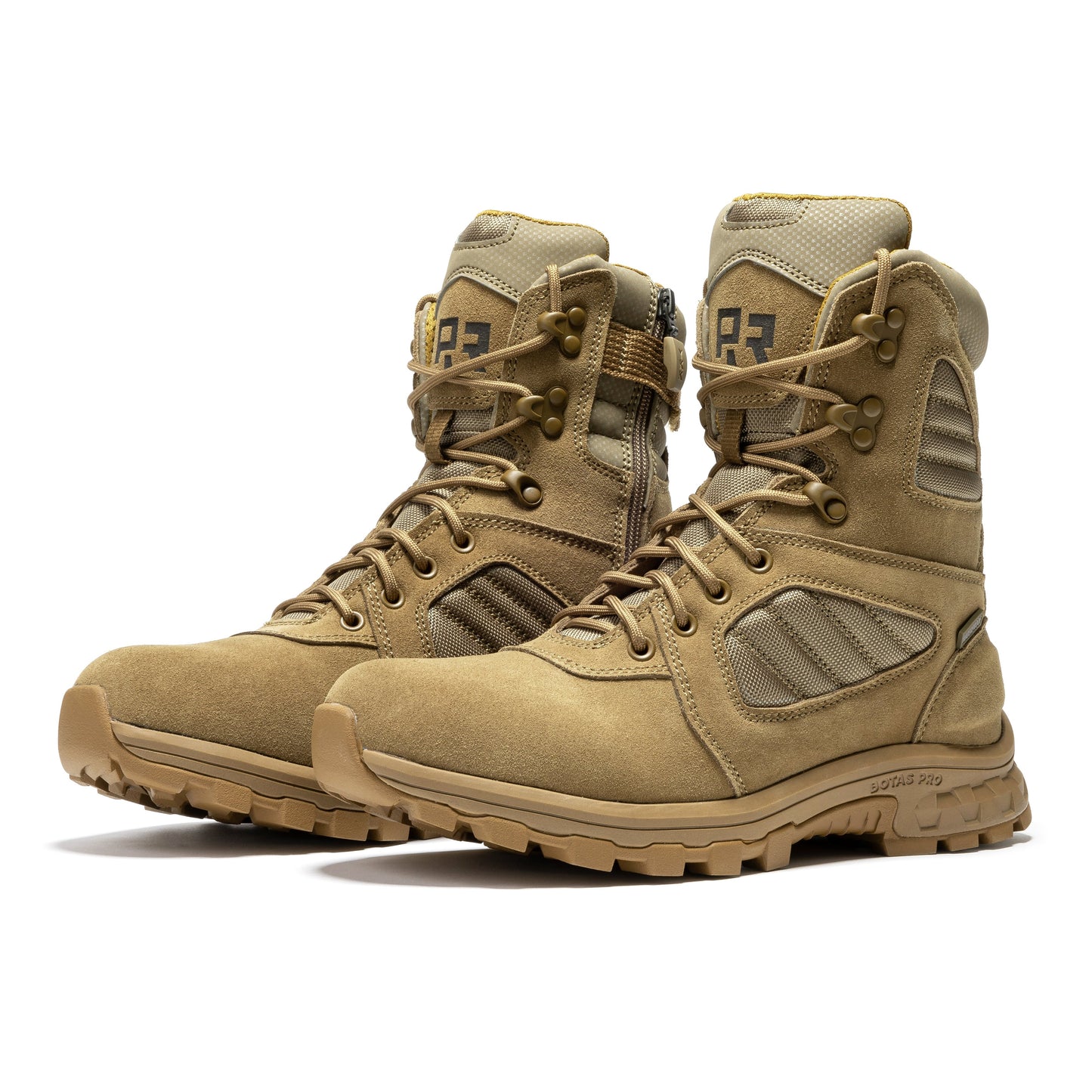 ROCKROOSTER Burano Coyote 8 inch Suede Leather Waterproof Tactical & Military Boots AB540 Military & Tactical Boots Rock Rooster Footwear Inc