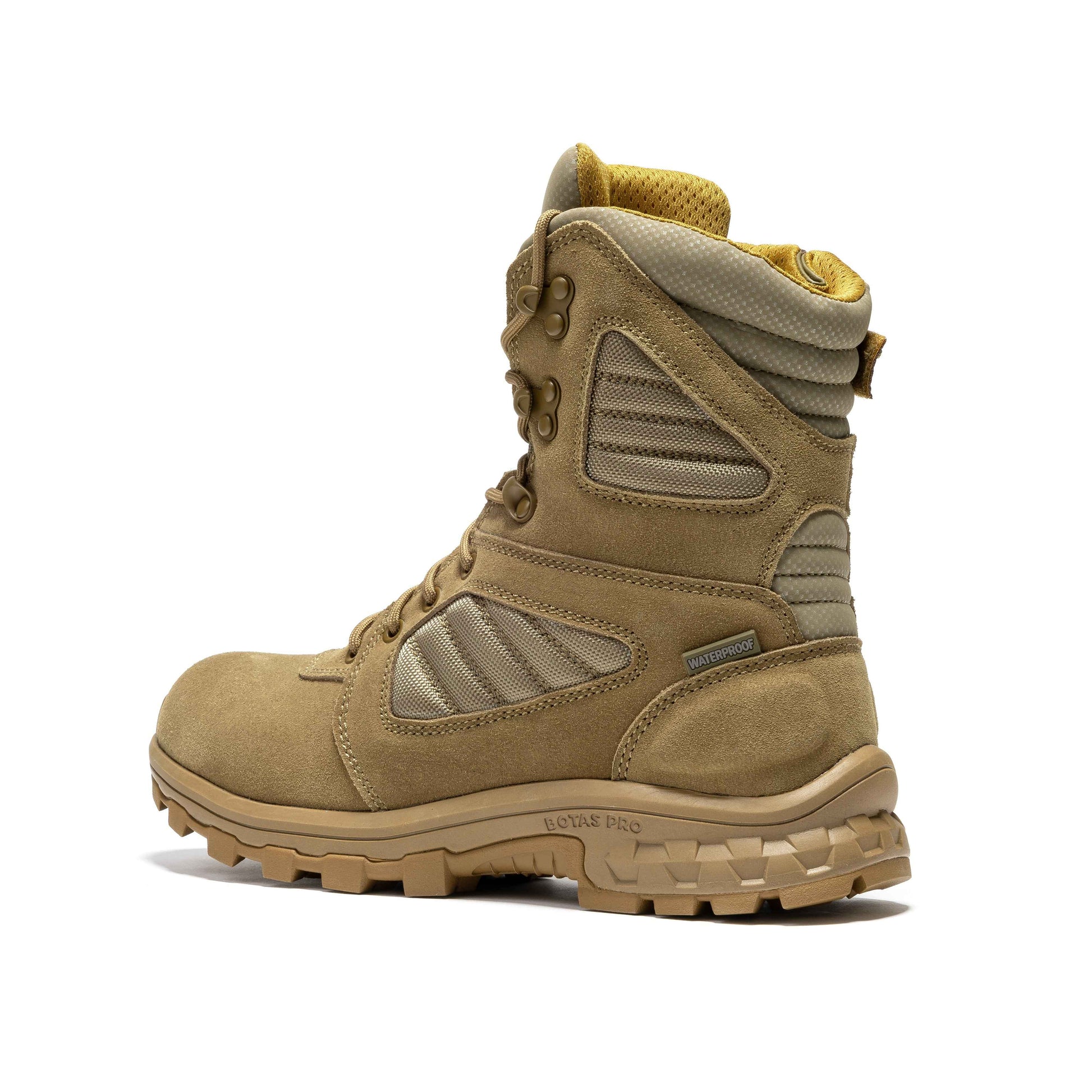 ROCKROOSTER Burano Coyote 8 inch Suede Leather Waterproof Tactical & Military Boots AB540 Military & Tactical Boots Rock Rooster Footwear Inc