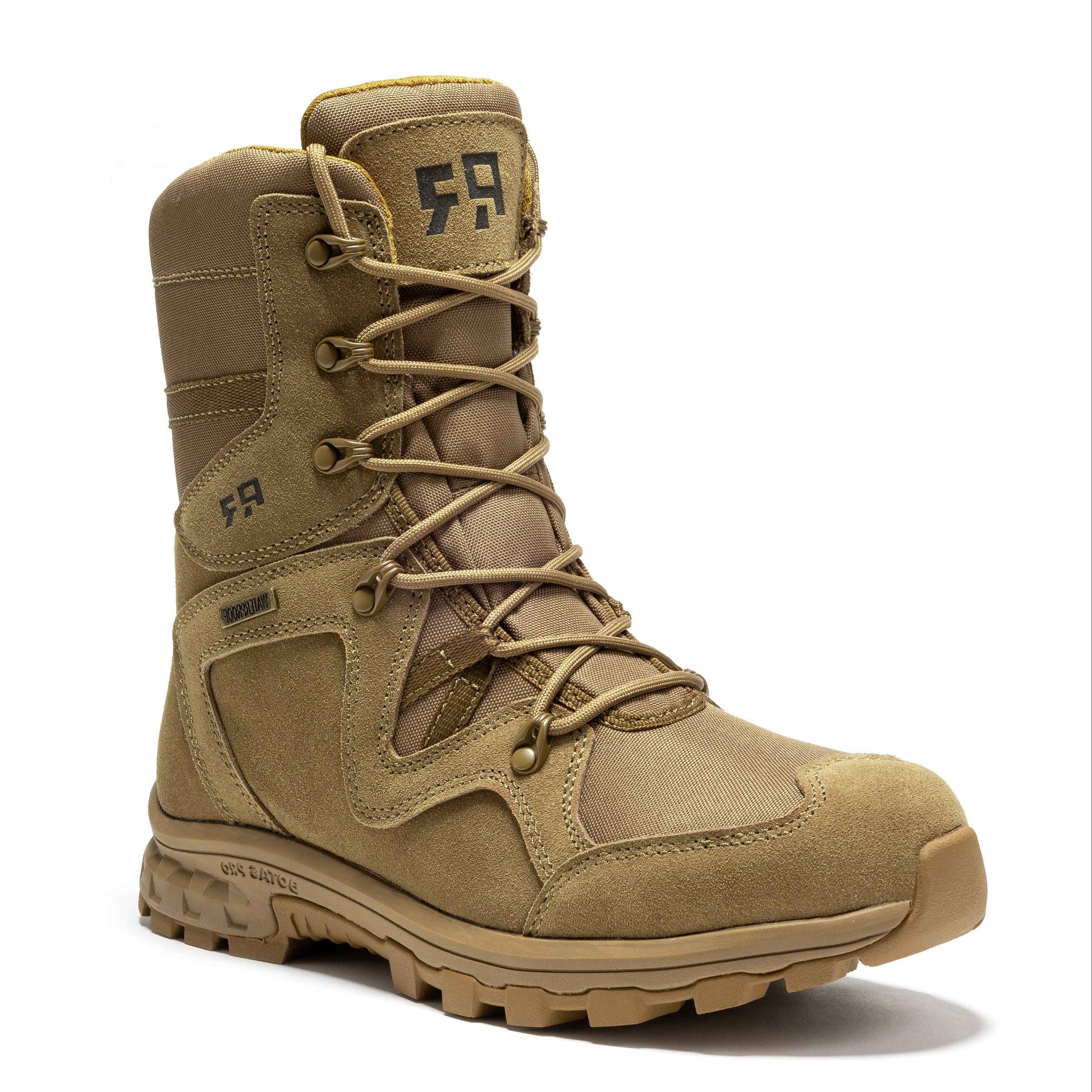 ROCKROOSTER Colmar Coyote 8 inch Suede Leather Waterproof Tactical & Military Boots AB520 Military & Tactical Boots Rock Rooster Footwear Inc Select Size