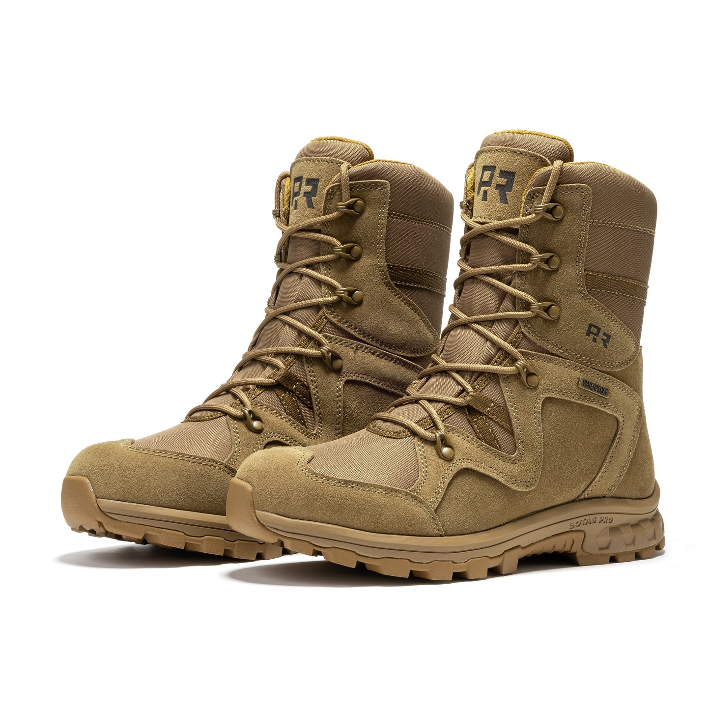 ROCKROOSTER Colmar Coyote 8 inch Suede Leather Waterproof Tactical & Military Boots AB520 Military & Tactical Boots Rock Rooster Footwear Inc