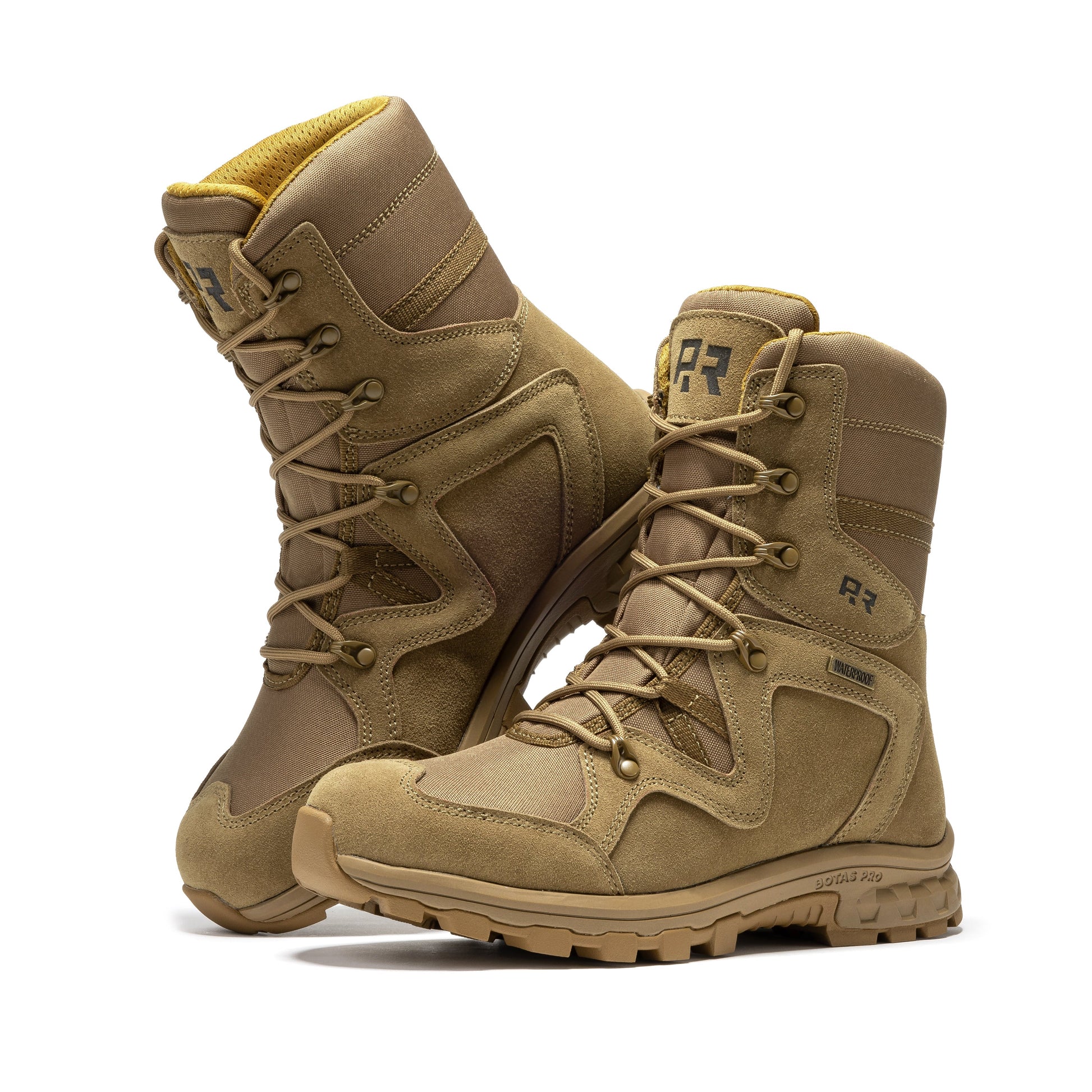 ROCKROOSTER Colmar Coyote 8 inch Suede Leather Waterproof Tactical & Military Boots AB520 Military & Tactical Boots Rock Rooster Footwear Inc