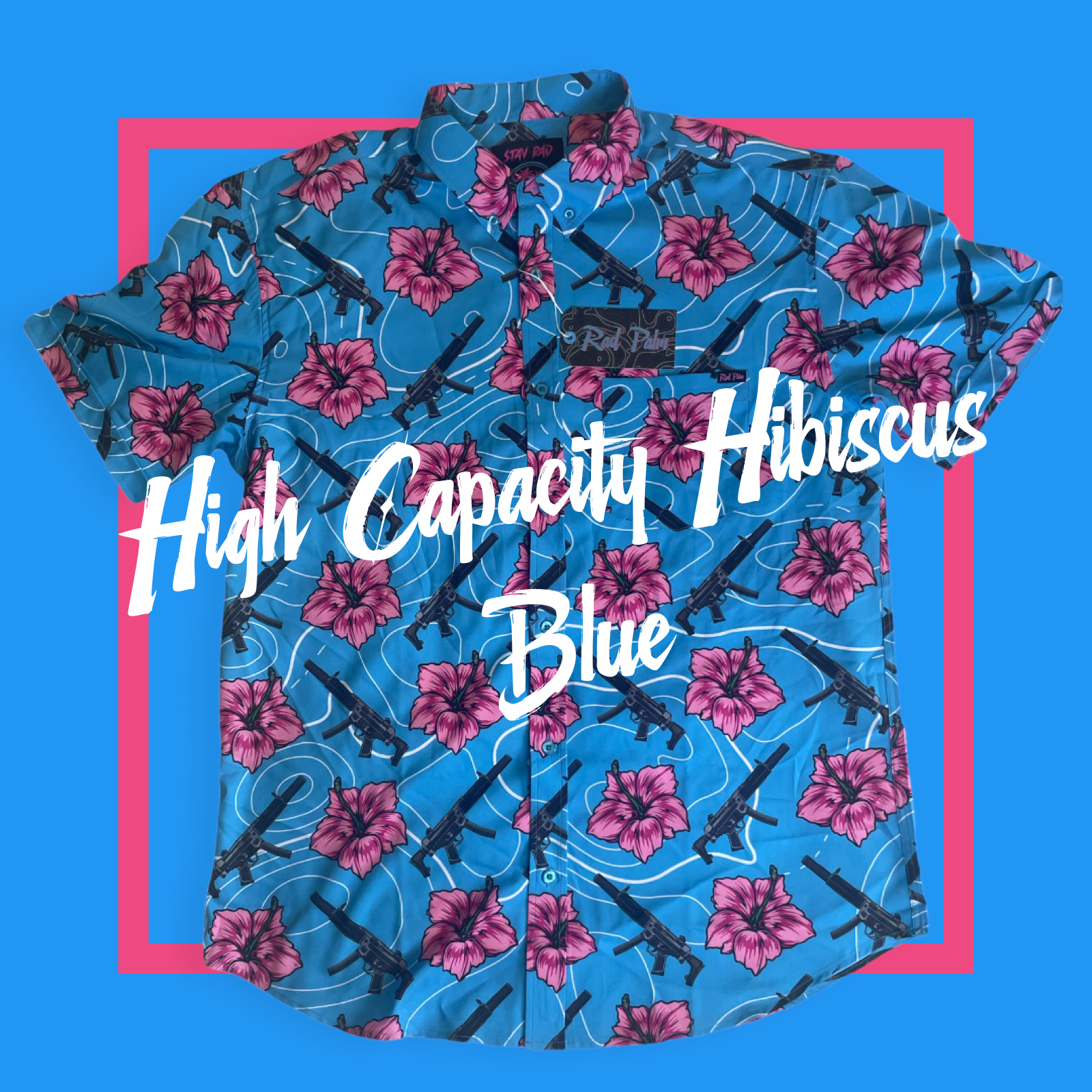 TEEK - High Capacity Hibiscus Blue Shirt TOPS TEEK RP