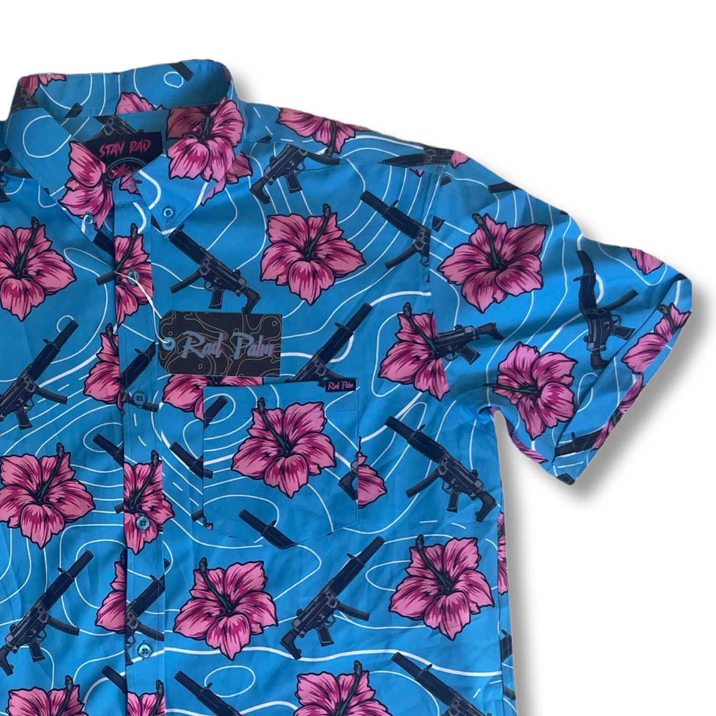 TEEK - High Capacity Hibiscus Blue Shirt TOPS TEEK RP