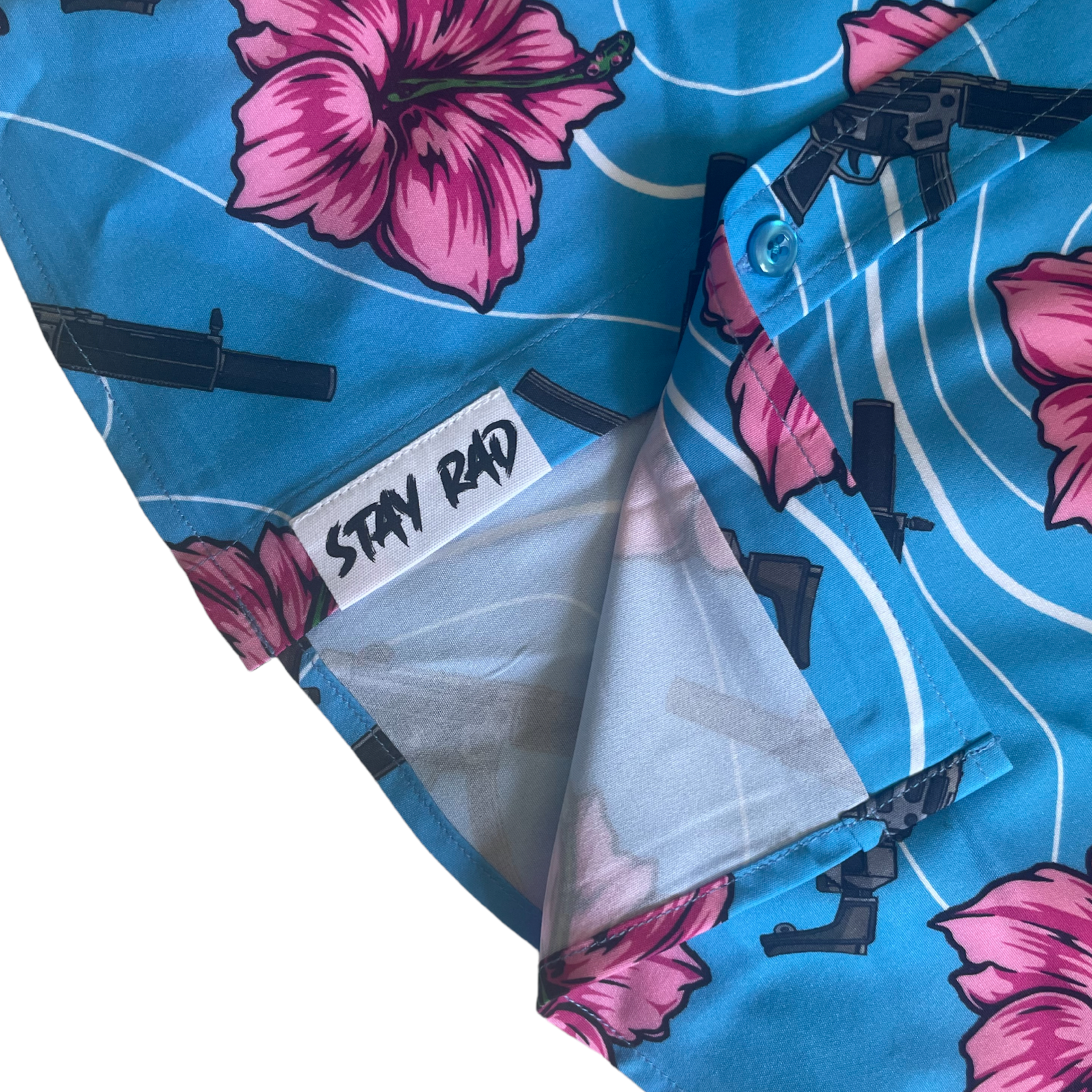 TEEK - High Capacity Hibiscus Blue Shirt TOPS TEEK RP