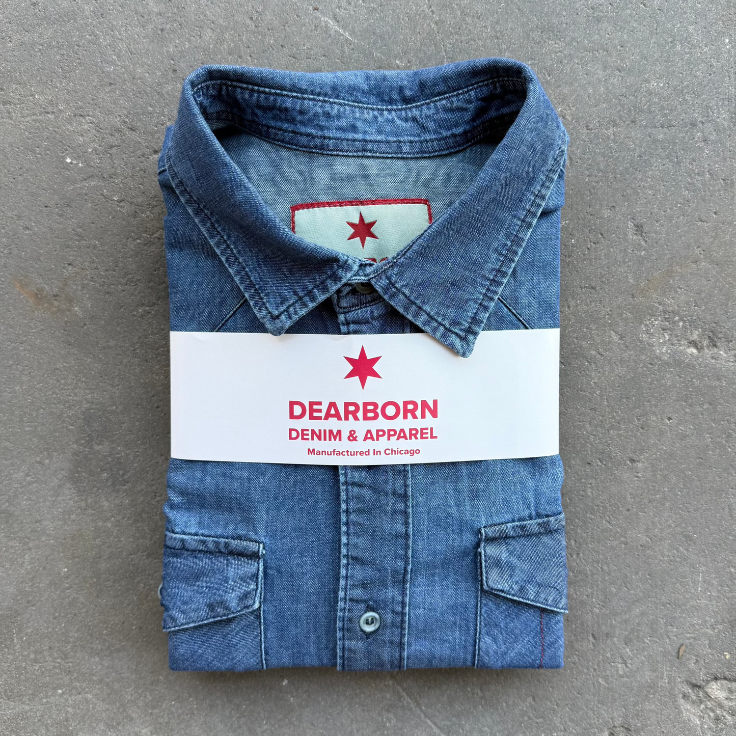 TEEK - Western Chambray Light Wash TOPS TEEK DDA S