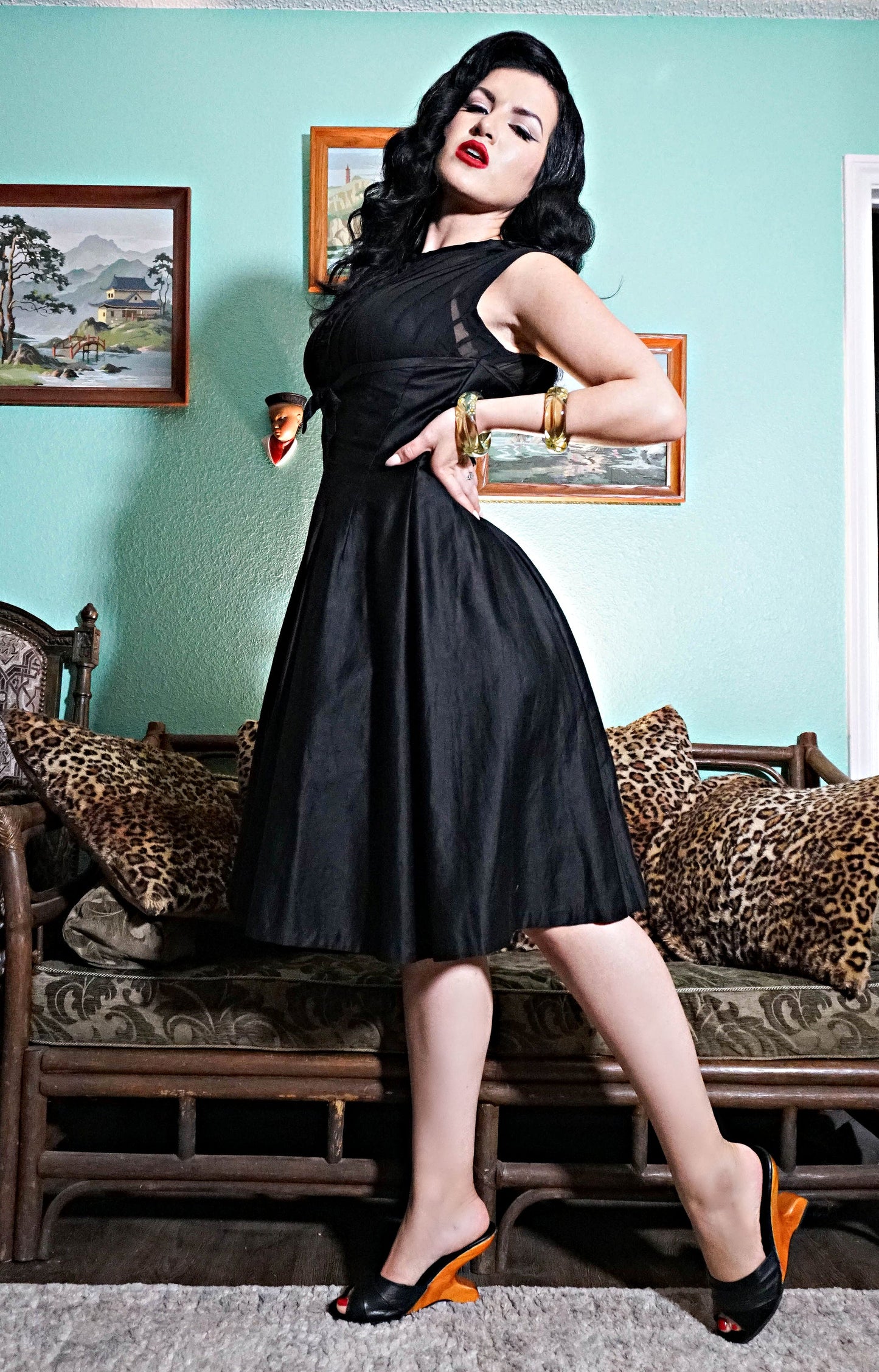 TEEK - The Ilze Mule - Black Leather Suede SHOES TEEK LLS