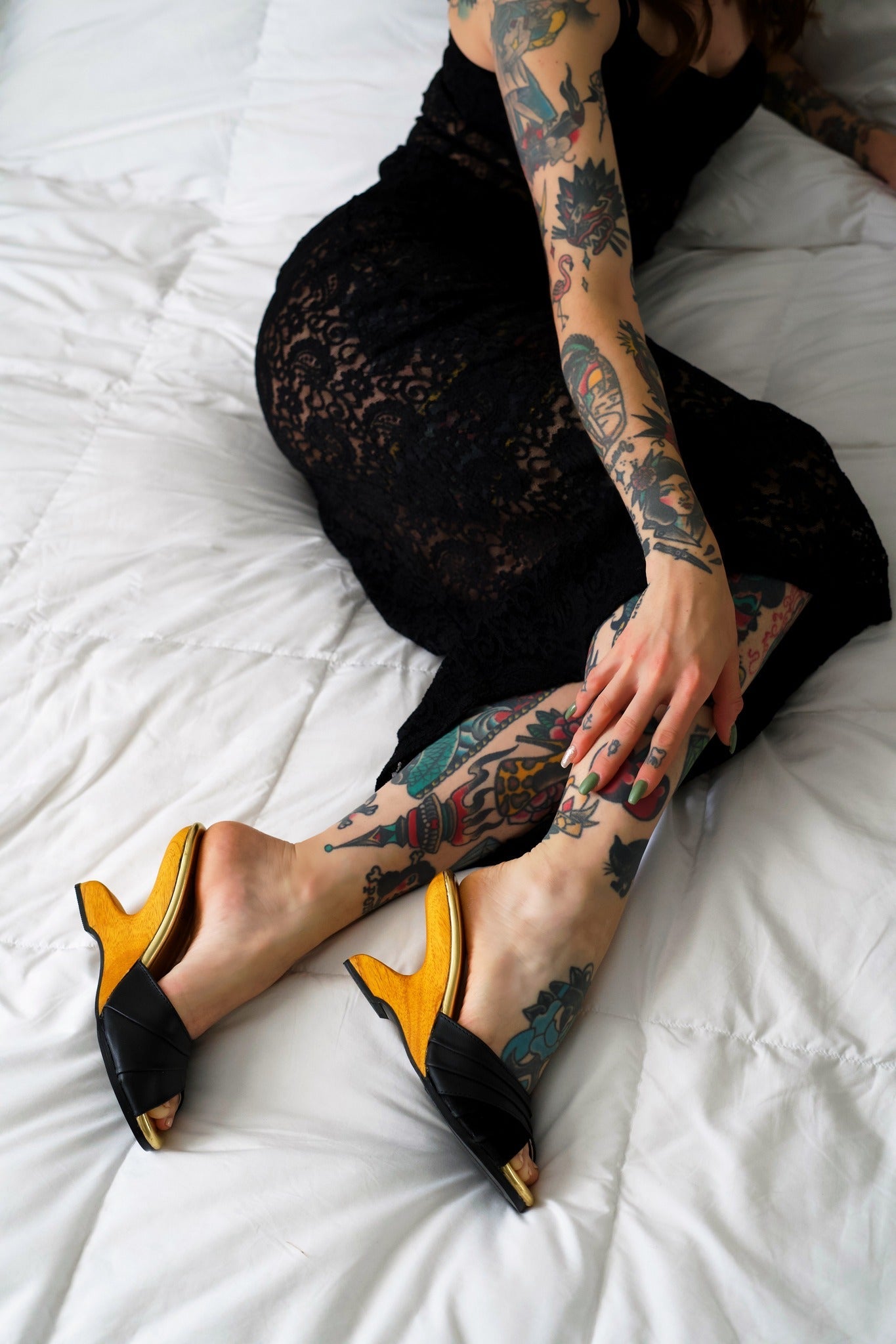 TEEK - The Ilze Mule - Black Leather Suede SHOES TEEK LLS