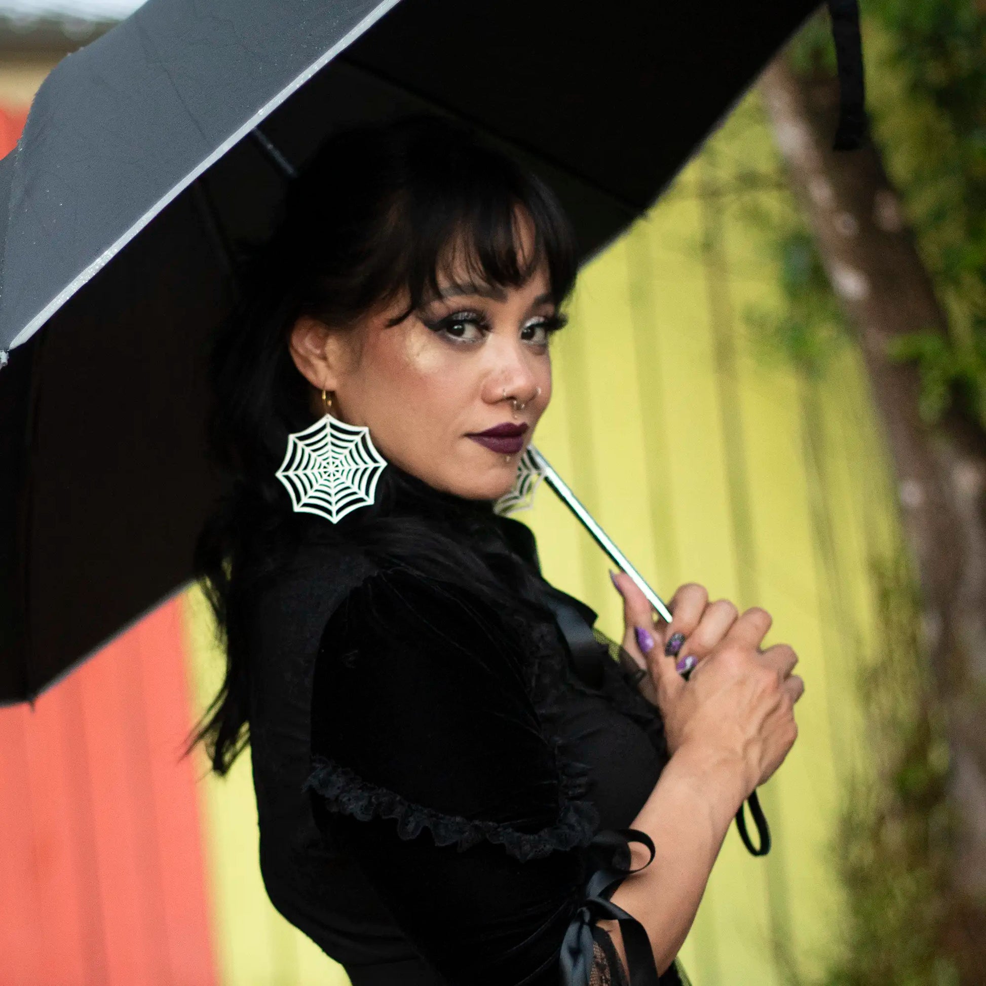 TEEK - Iridescent Spider Web Hoops JEWELRY TEEK LCM