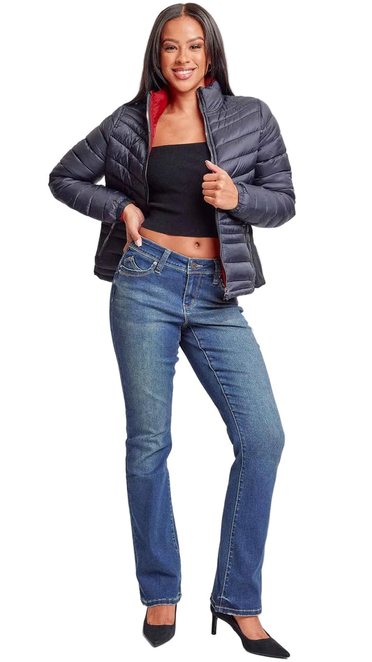 TEEK - Womens Winter Reversible Fitted Puffer Jacket JACKET TEEK YMJ