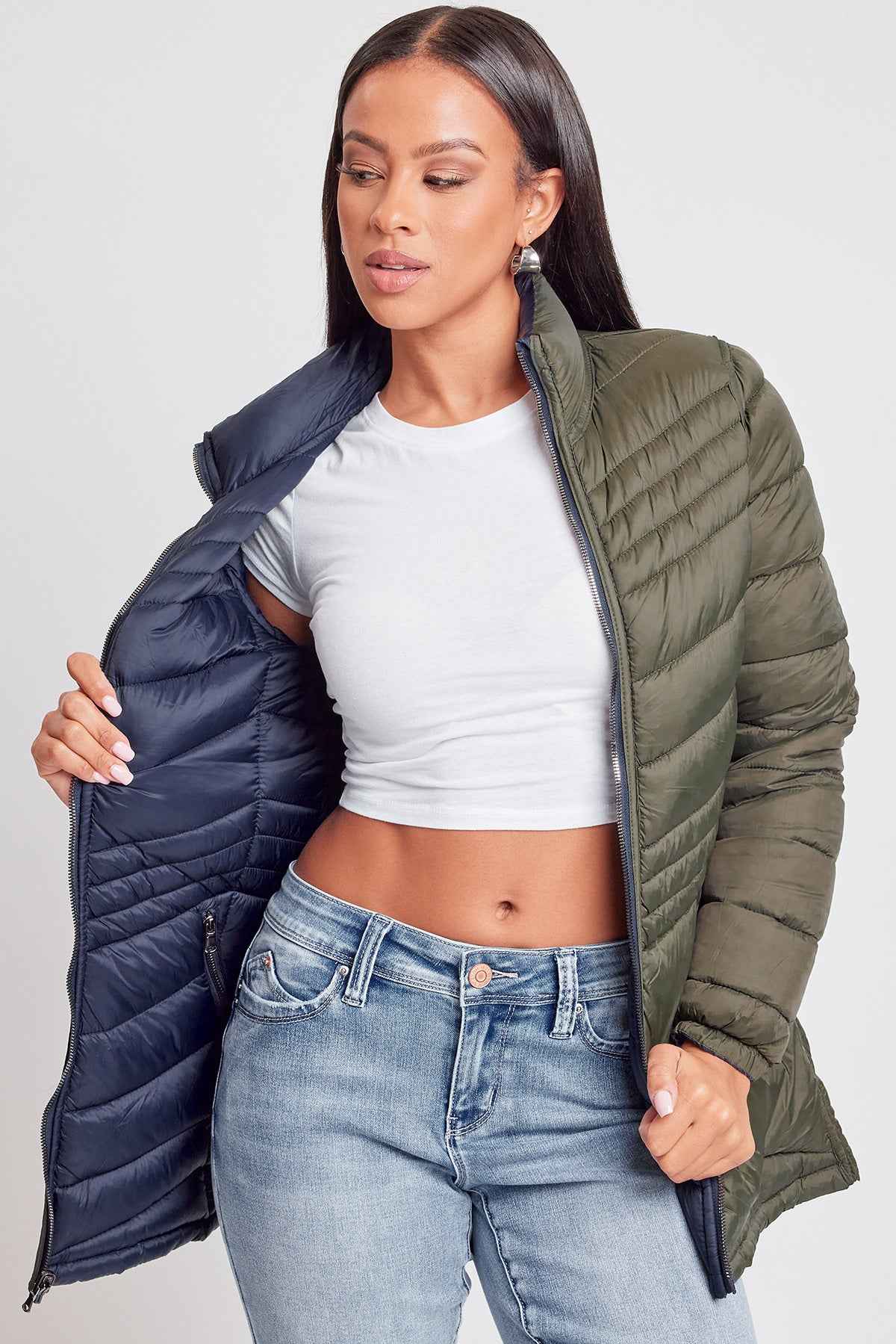 Women's Winter Reversible Puffer Jacket