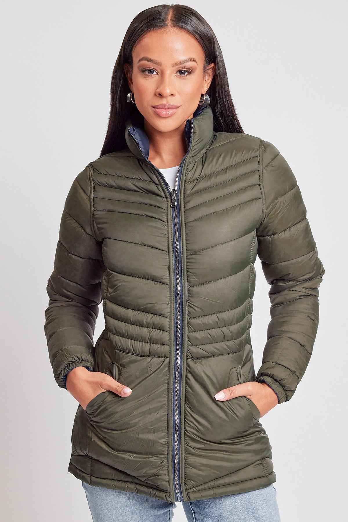 Women's Winter Reversible Puffer Jacket