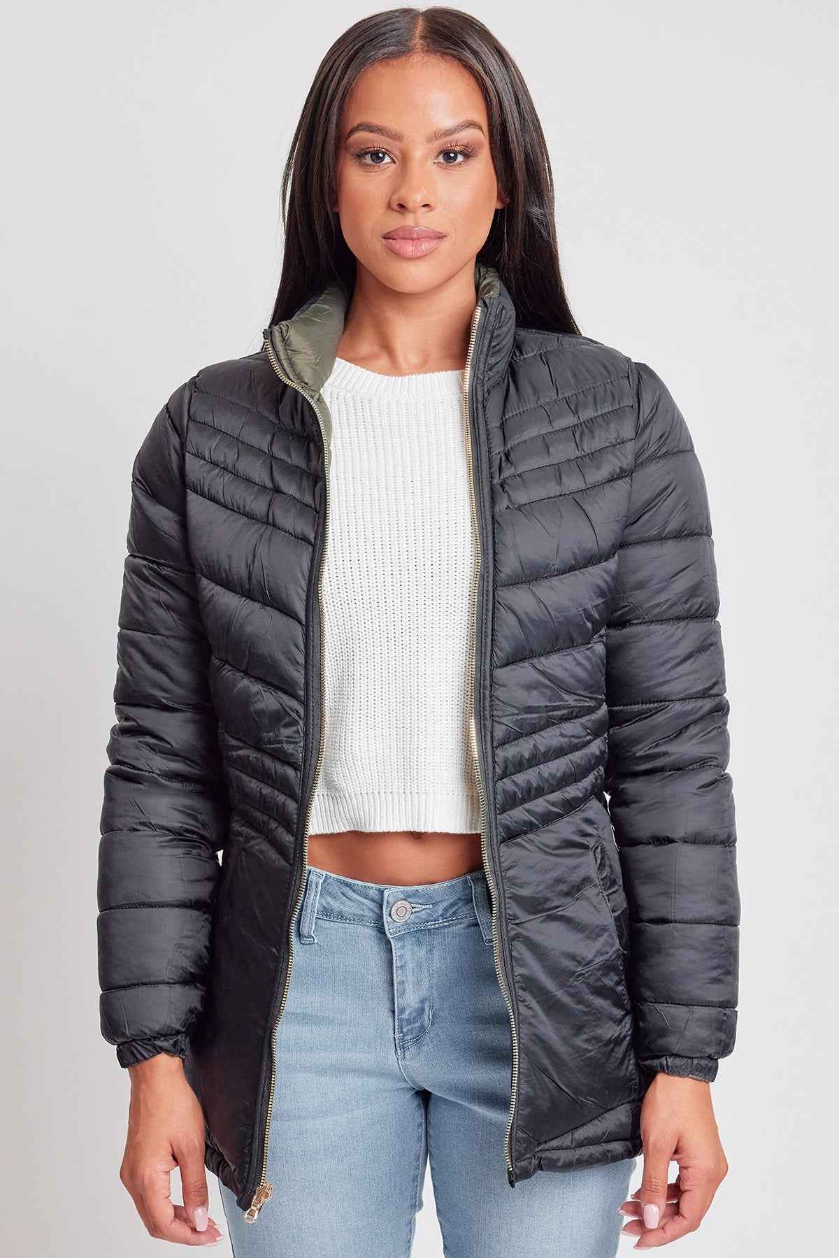 Women's Winter Reversible Puffer Jacket