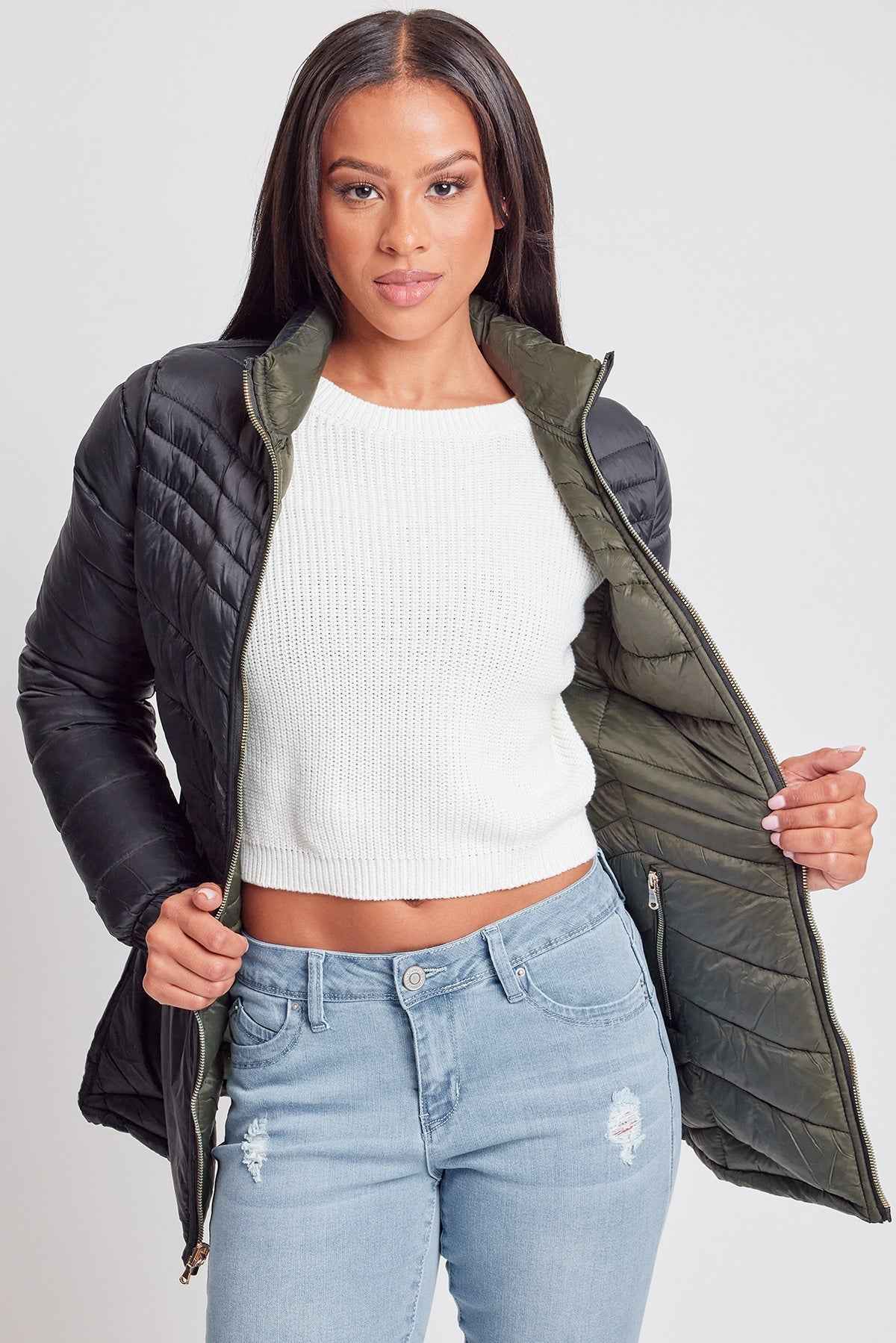 Women's Winter Reversible Puffer Jacket