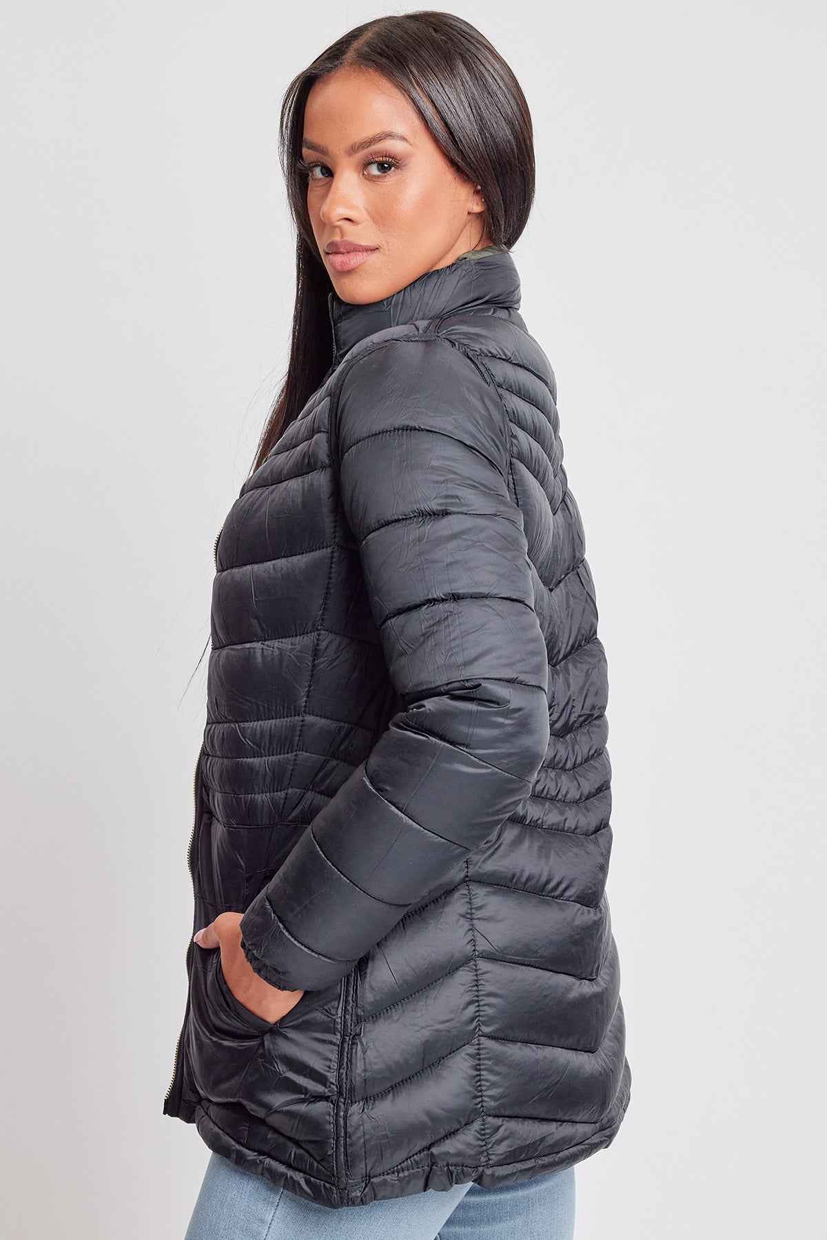 Women's Winter Reversible Puffer Jacket