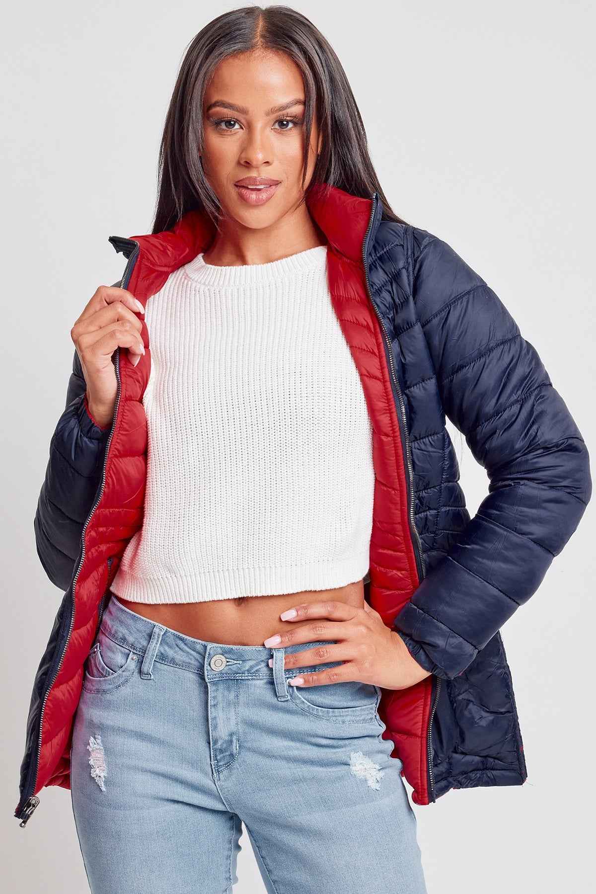 Women's Winter Reversible Puffer Jacket